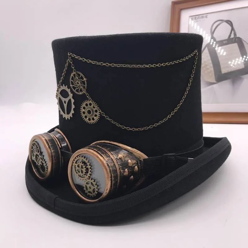 Vue 6 — Chapeau Steampunk Haut de Forme