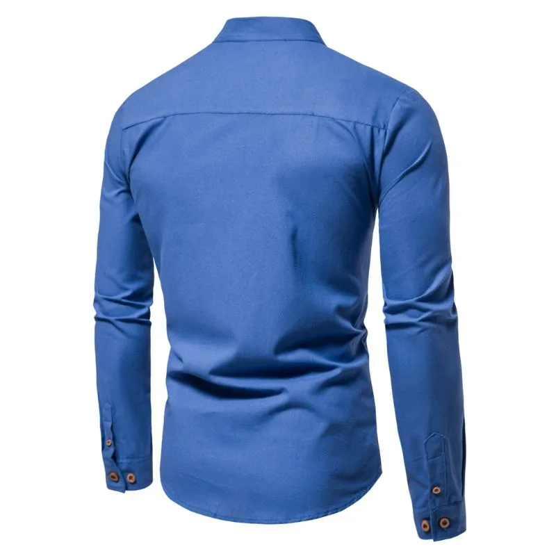 Vue 6 — Polo Manche Longue Col Mao