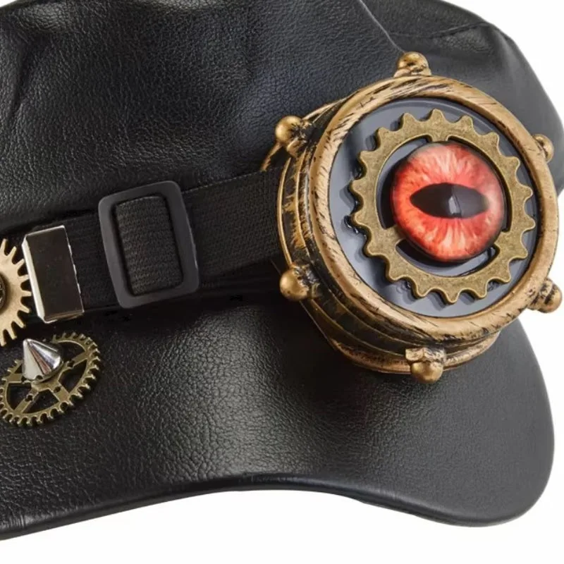 Vue 6 — Képi Chapeau Steampunk pour Homme