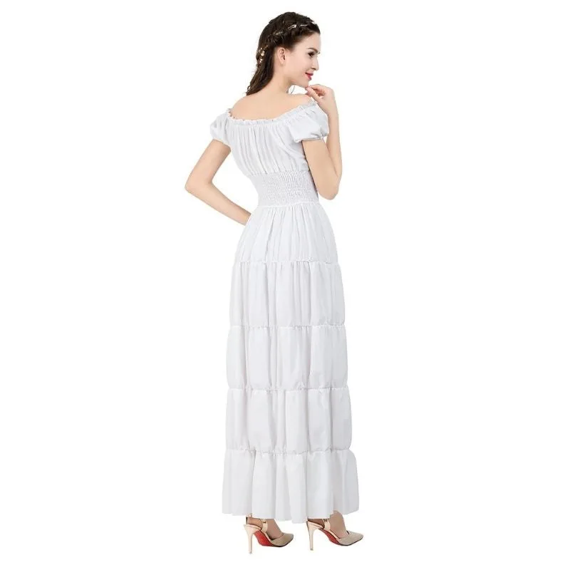 Vue 4 — Robe Steampunk Blanche