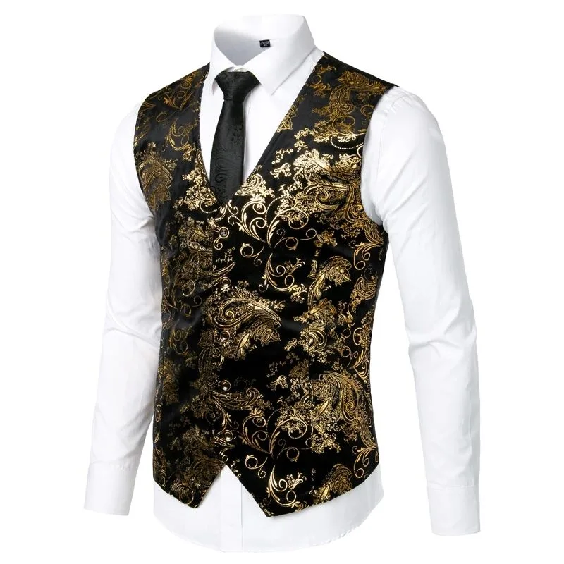 Vue 7 — Gilet Costume Homme Imprimé