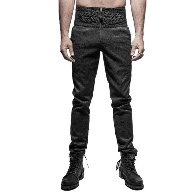Pantalon Steampunk Taille Haute Vintage