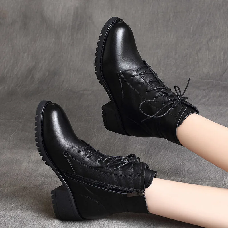Vue 4 — Bottines Victoriennes en Simili