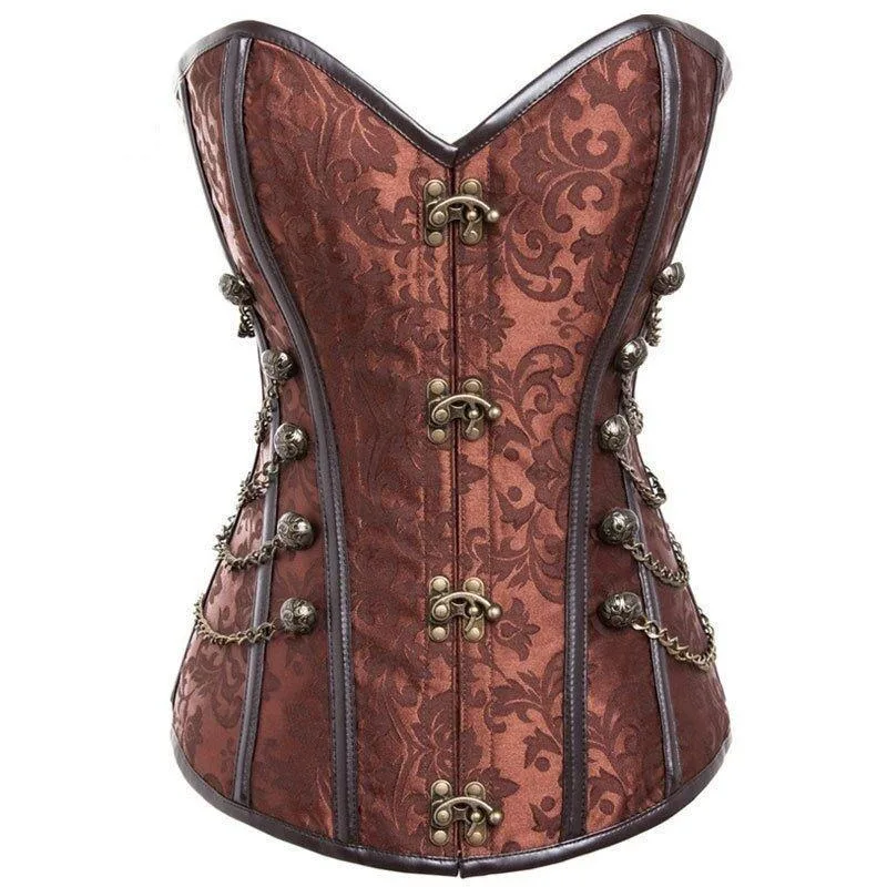 Corset Steampunk Marron Corset Steampunk Marron