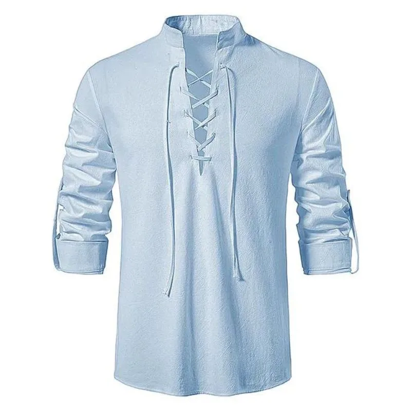 Vue 8 — Chemise Col à Lacet Homme