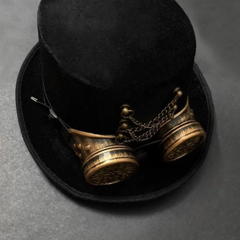 Vue 3 — Chapeau Steampunk Dandy