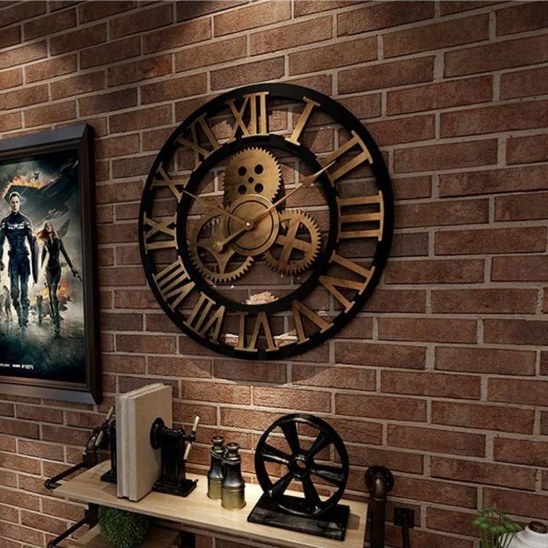 Vue 5 — Horloge Murale Steampunk