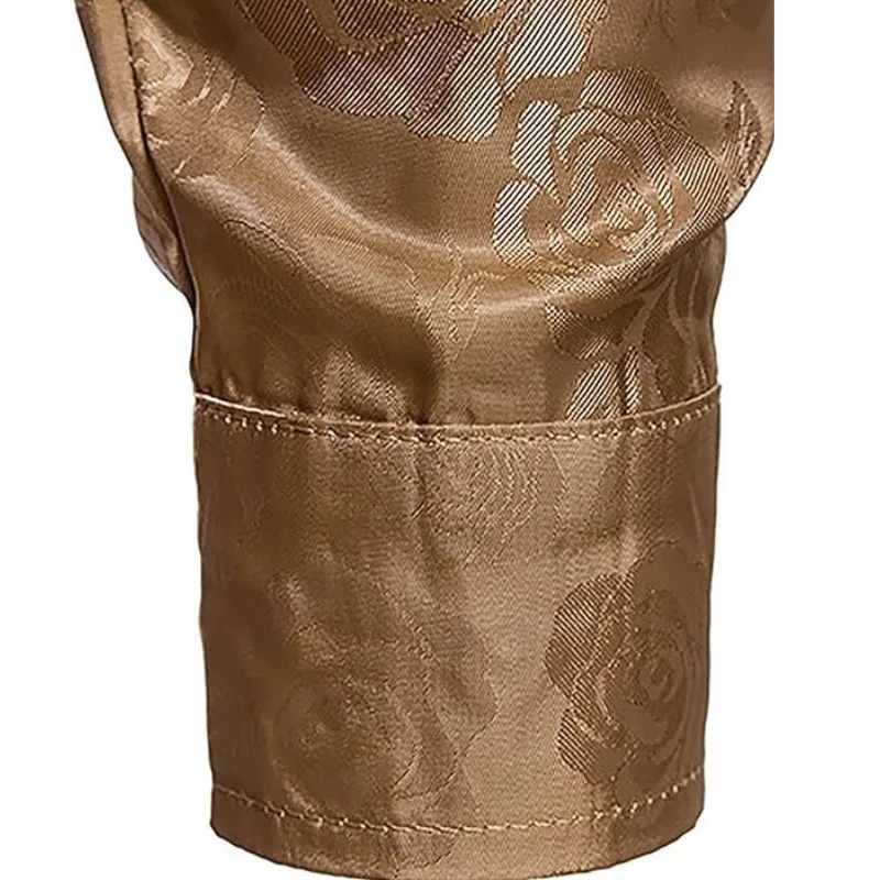 Vue 5 — Chemise Homme à Fleur Dorée