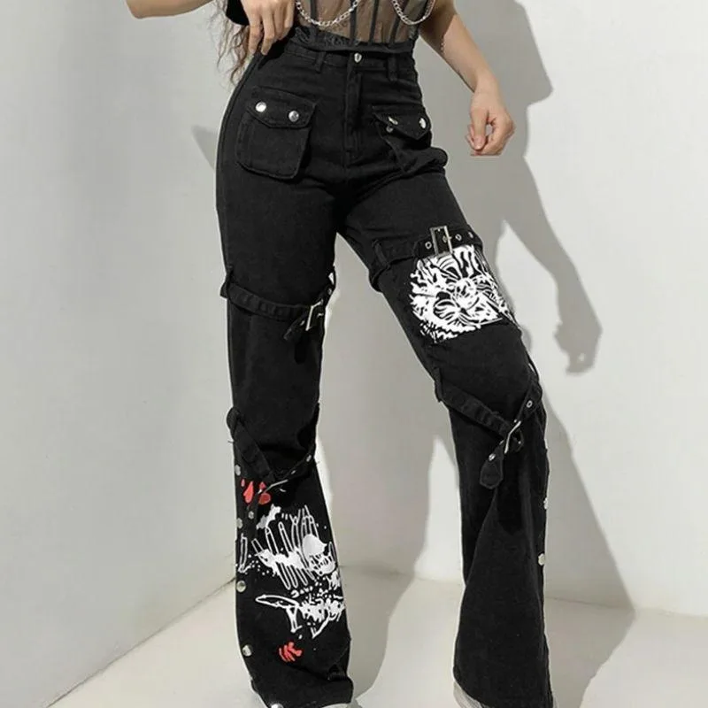 Vue 2 — Pantalon Steampunk Cyber Gothique