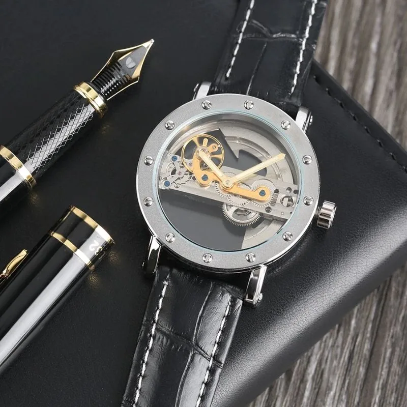 Vue 10 — Montre Homme Squelette Transparent