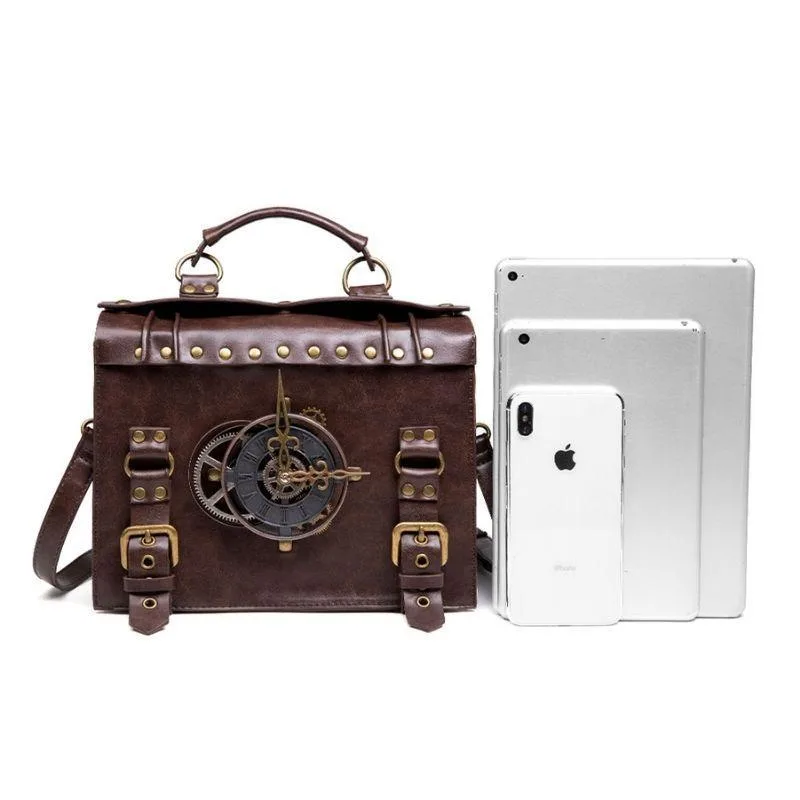Vue 9 — Sac Steampunk EDISON avec Portefeuille