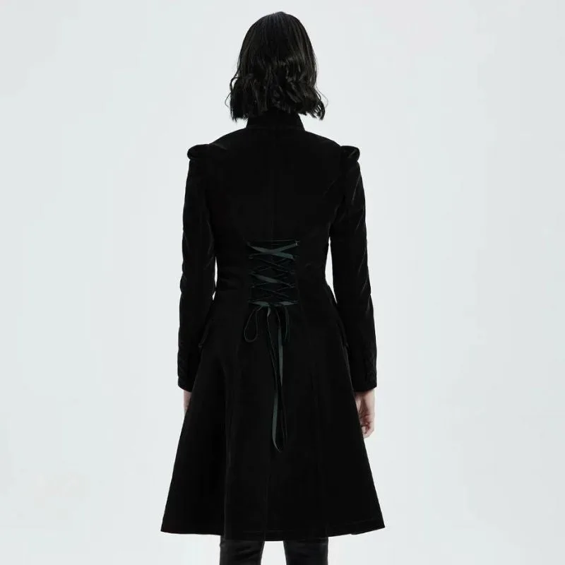 Vue 4 — Manteau Redingote Femme Gothique