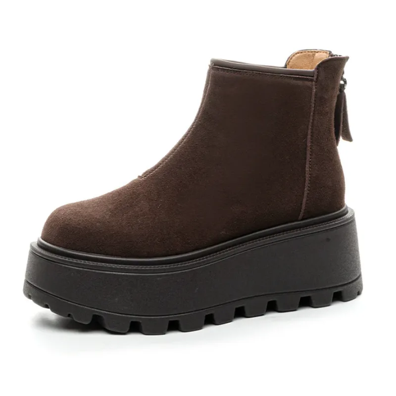 Vue 5 — Bottines Chelsea en Daim