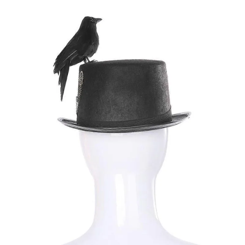 Vue 5 — Chapeau Steampunk Avec Oiseau