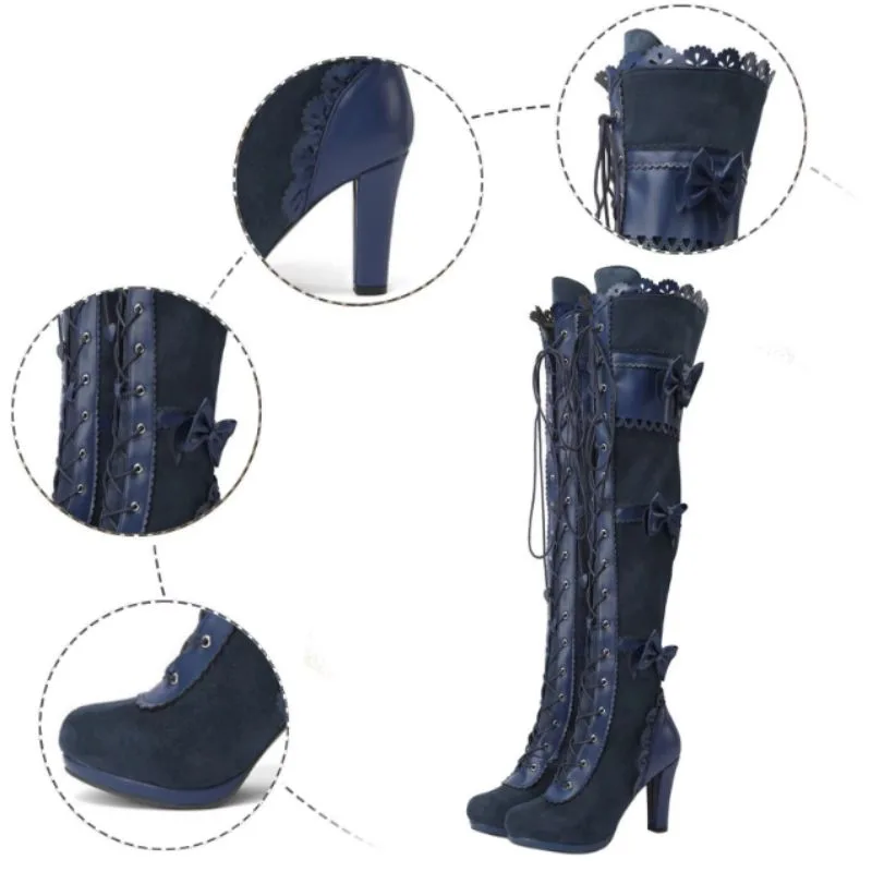 Vue 5 — Bottes Steampunk Dentelle