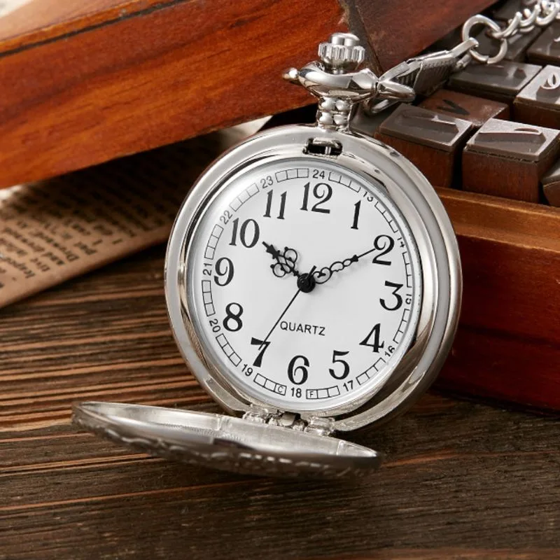 Vue 3 — Montre de Poche Quartz Steampunk