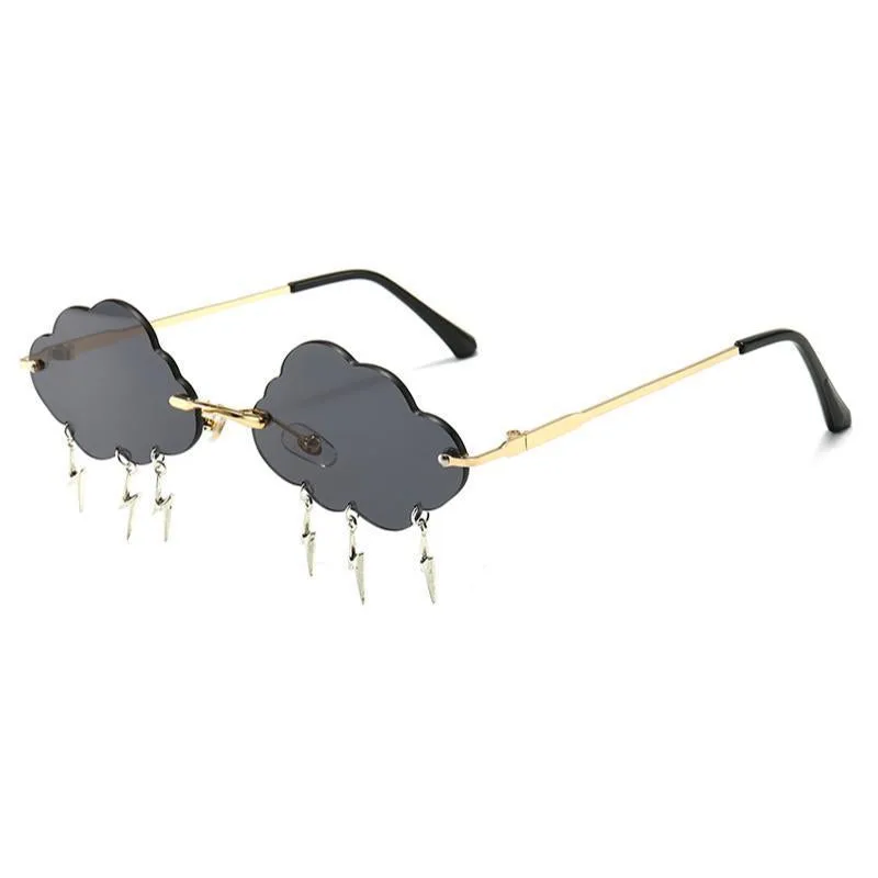 Vue 2 — Lunettes de Soleil Forme Nuage