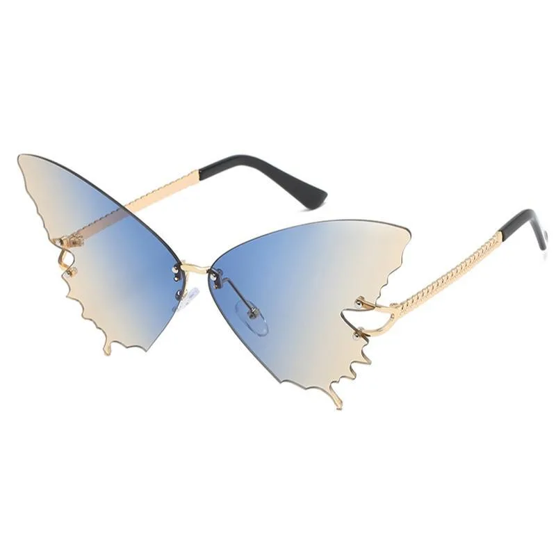 Vue 4 — Lunettes de Soleil Steampunk Forme Papillon