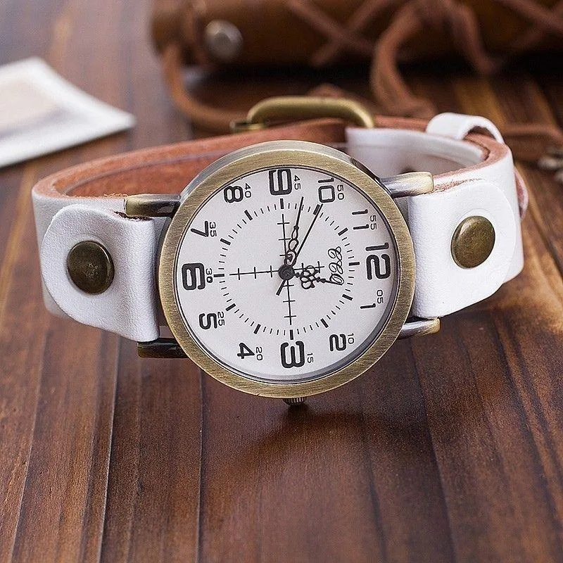 Vue 2 — Montre Bracelet Steampunk Femme