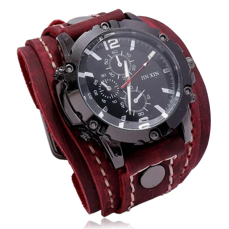 Vue 6 — Montre Bracelet de Force en Cuir