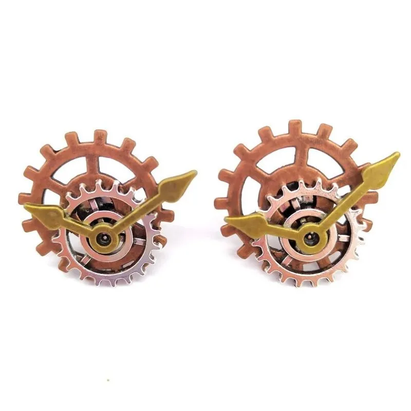 Vue 41 — Boucles d'Oreilles Pendantes Steampunk