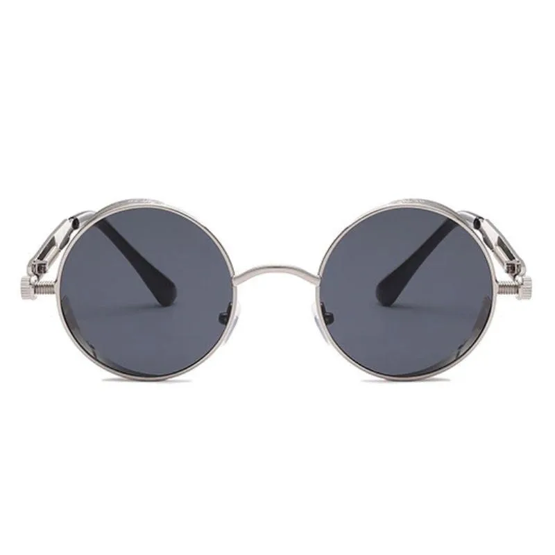 Vue 8 — Lunettes de Soleil Rondes en Métal