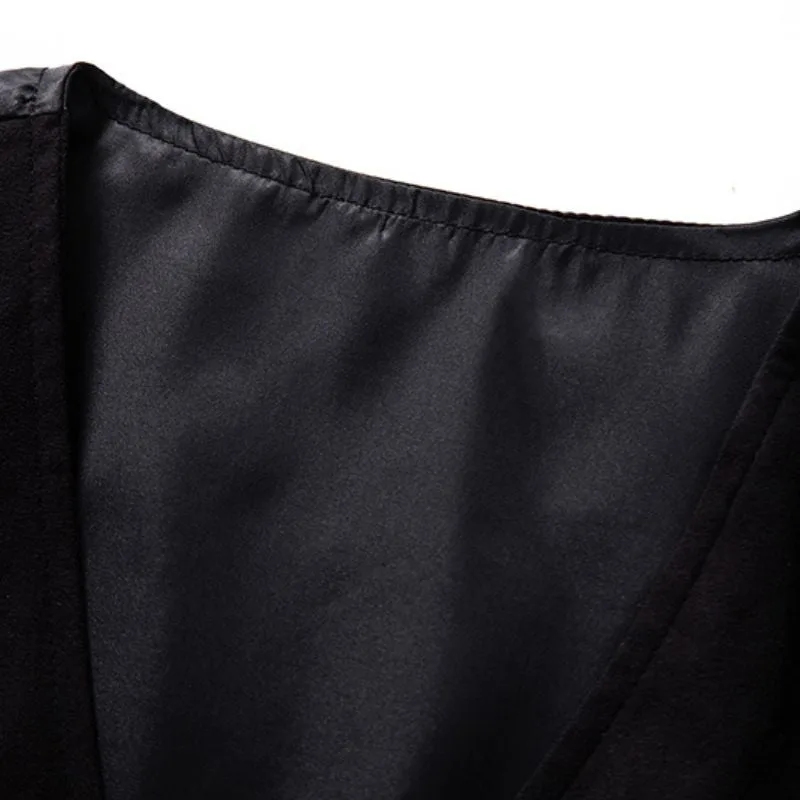 Vue 4 — Gilet de Costume Rétro Noir