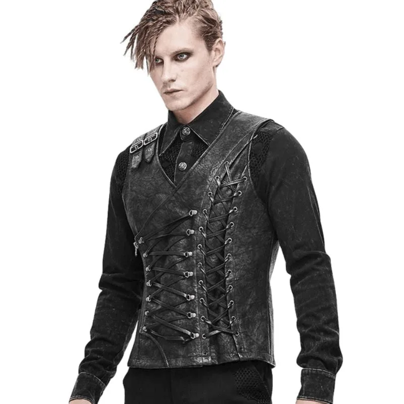Vue 6 — Corset Steampunk Homme Asymétrique