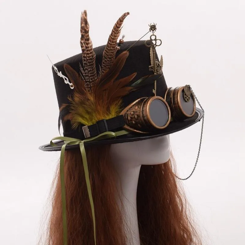 Vue 2 — Chapeau d'Aventurier Steampunk