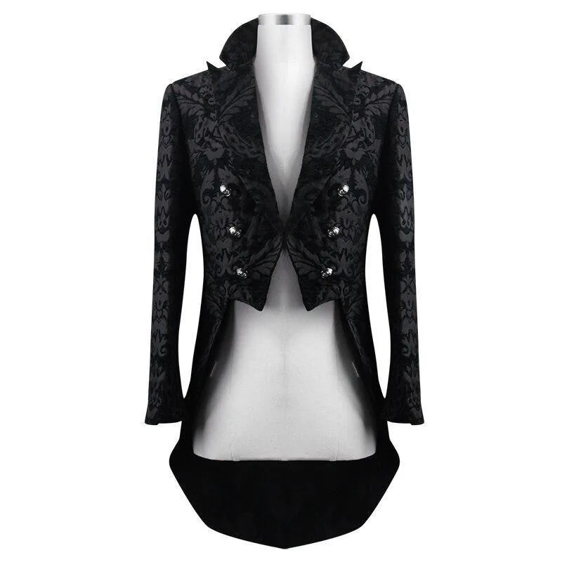 Vue 4 — Veste Steampunk Gothique Noire