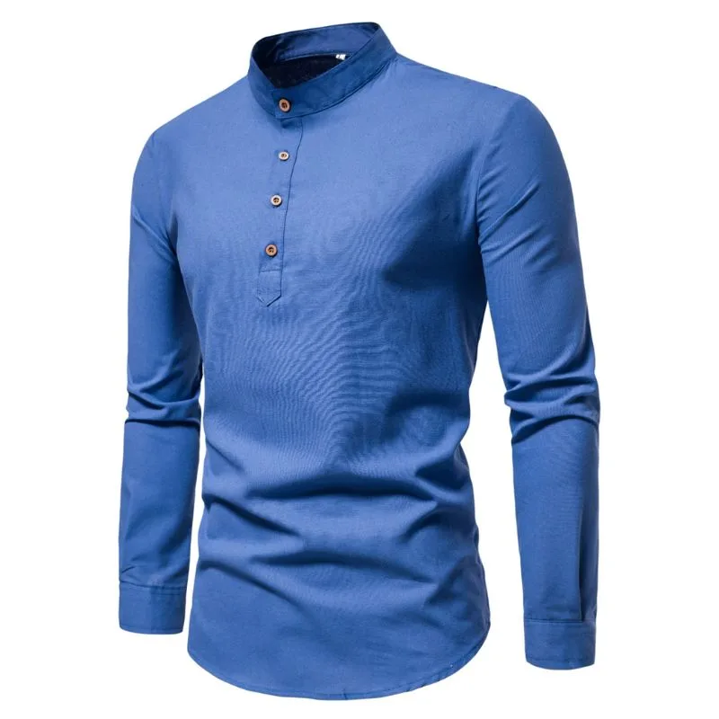 Vue 5 — Polo Manche Longue Col Mao