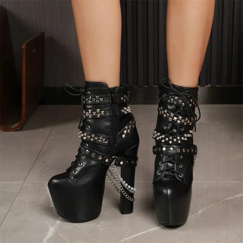 Vue 7 — Bottines Steampunk Gothique