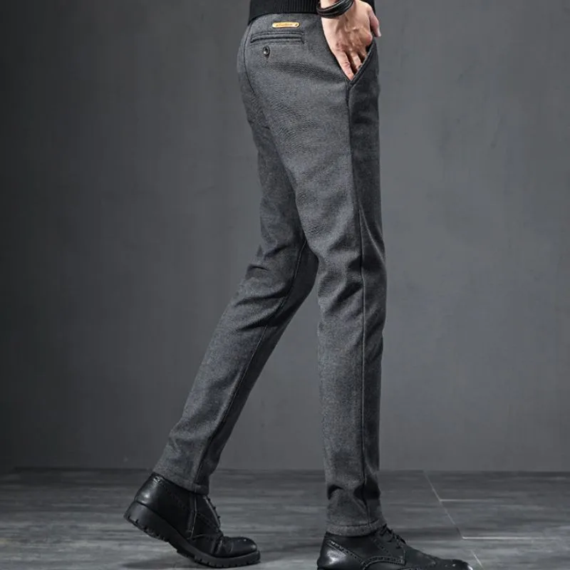Vue 2 — Pantalon Tweed Gris Homme