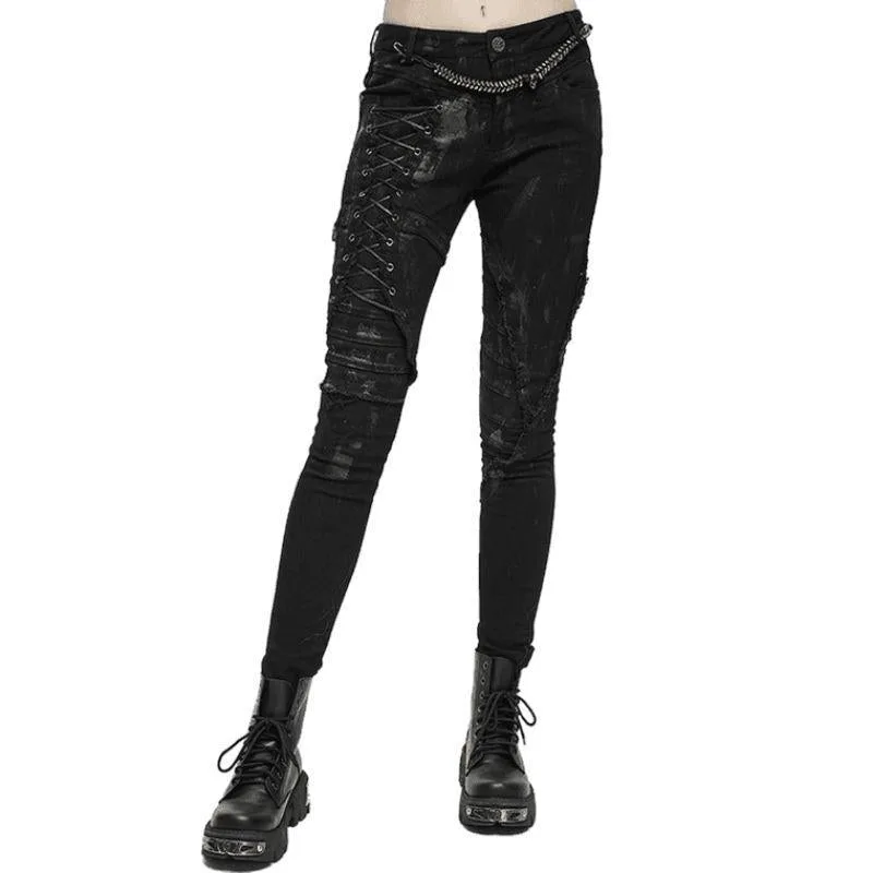 Pantalon Steampunk Rock Femme