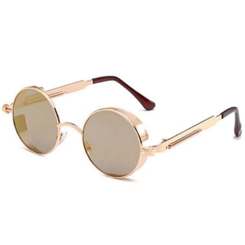 Vue 9 — Lunettes de Soleil Rondes en Métal