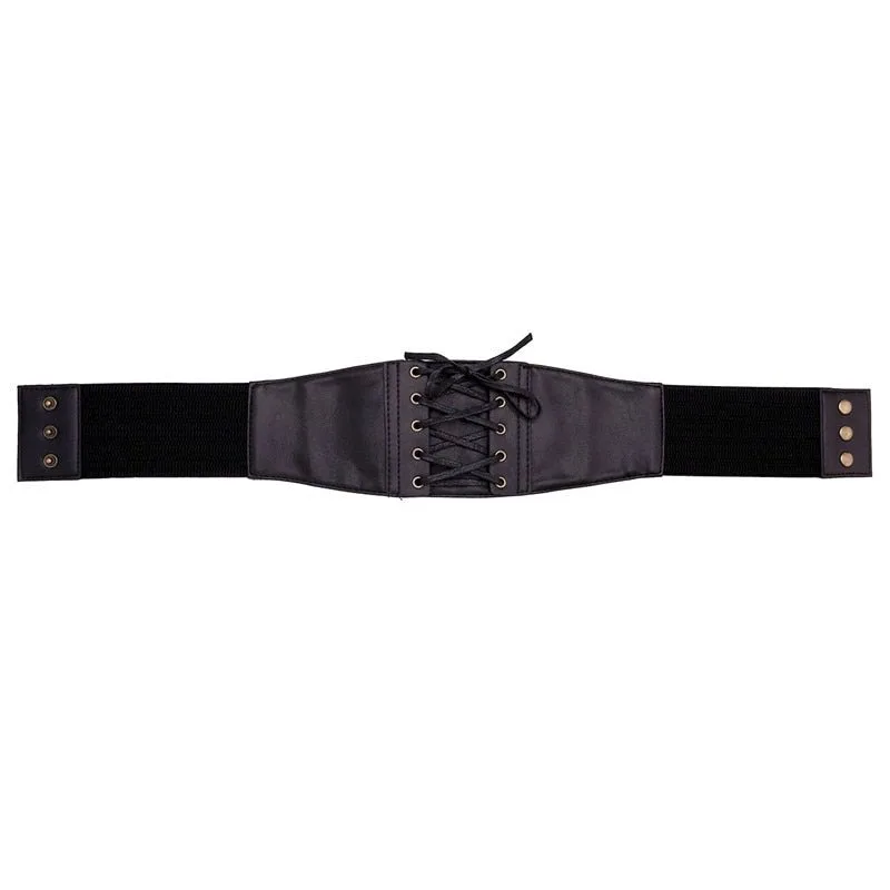 Vue 10 — Ceinture Serre Taille Steampunk en Simili PU