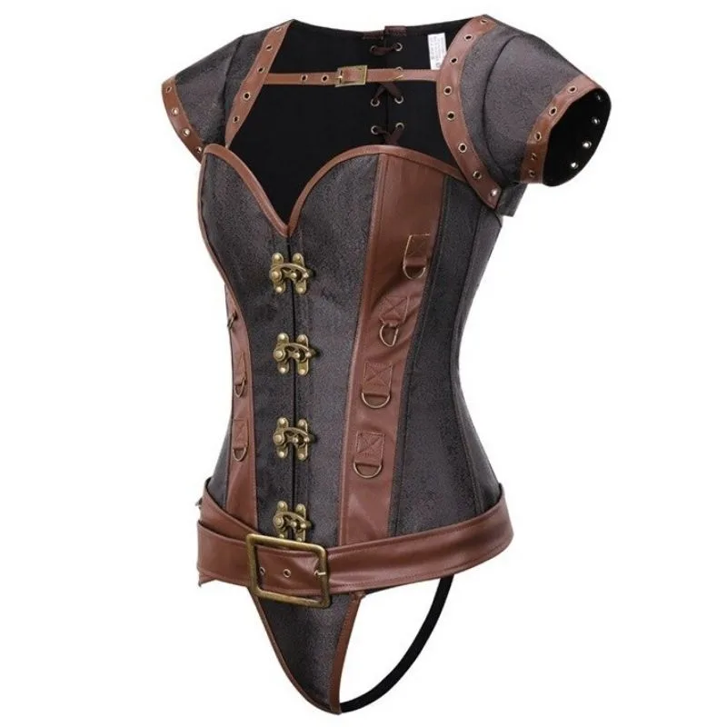 Vue 5 — Steampunk Leather Corset