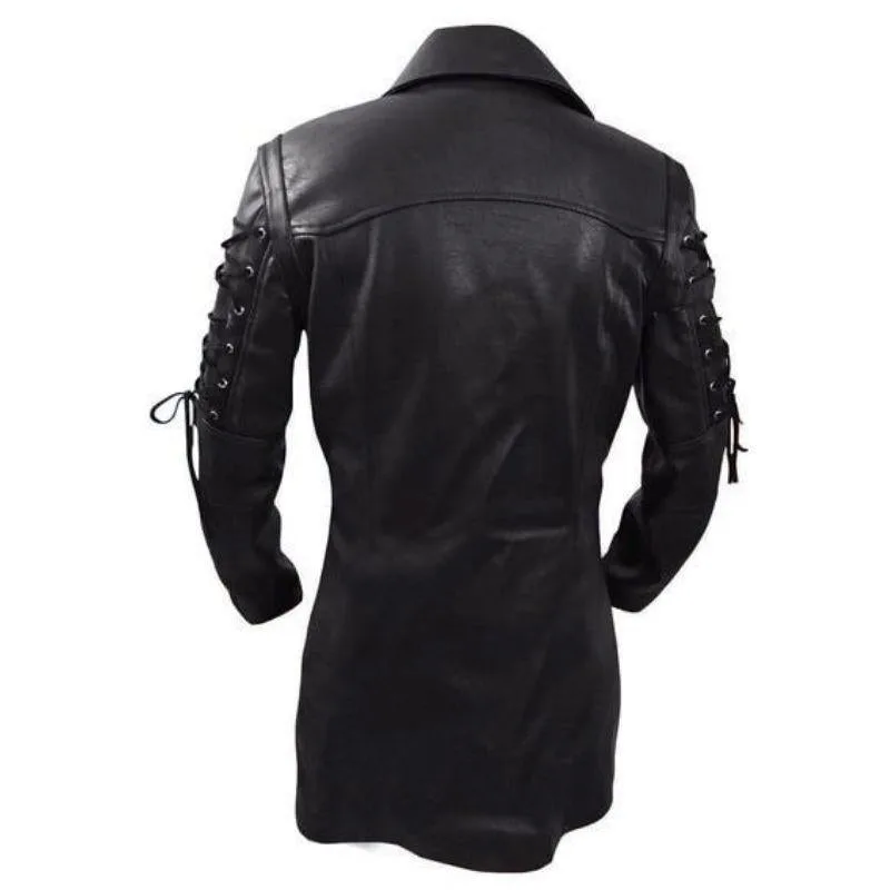 Vue 8 — Veste Steampunk Gothique en PU