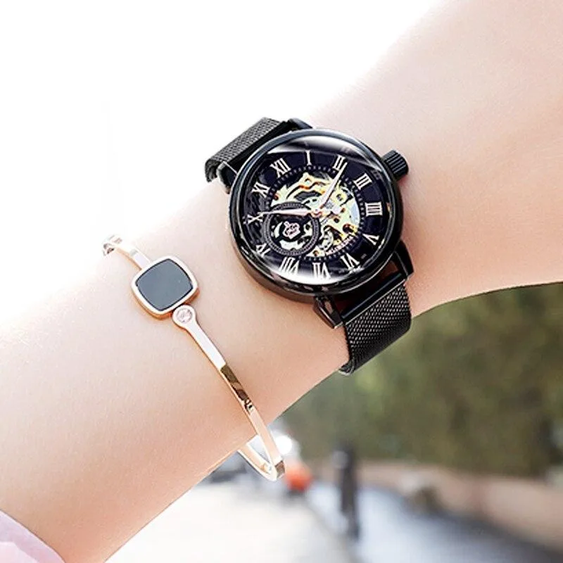 Vue 6 — Montre Squelette Femme Automatique