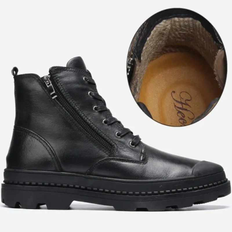 Vue 12 — Bottines Cuir Vintage pour Homme