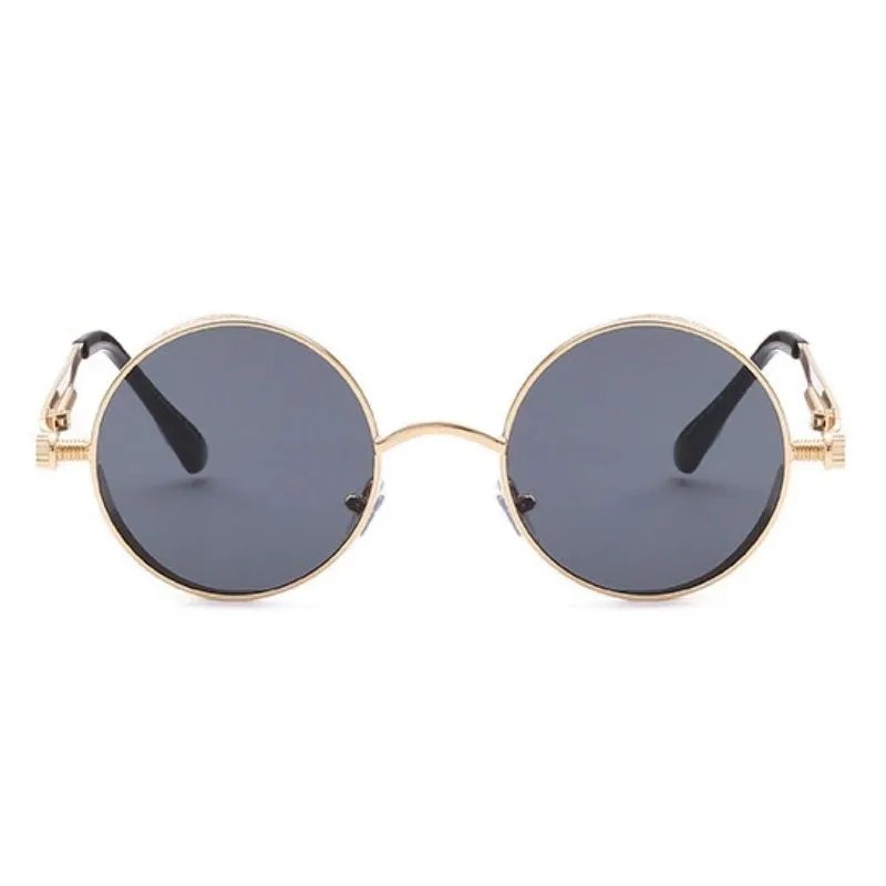 Vue 6 — Lunettes de Soleil Rondes en Métal