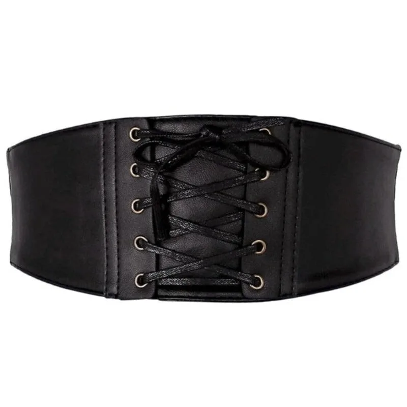 Vue 11 — Ceinture Serre Taille Steampunk en Simili PU
