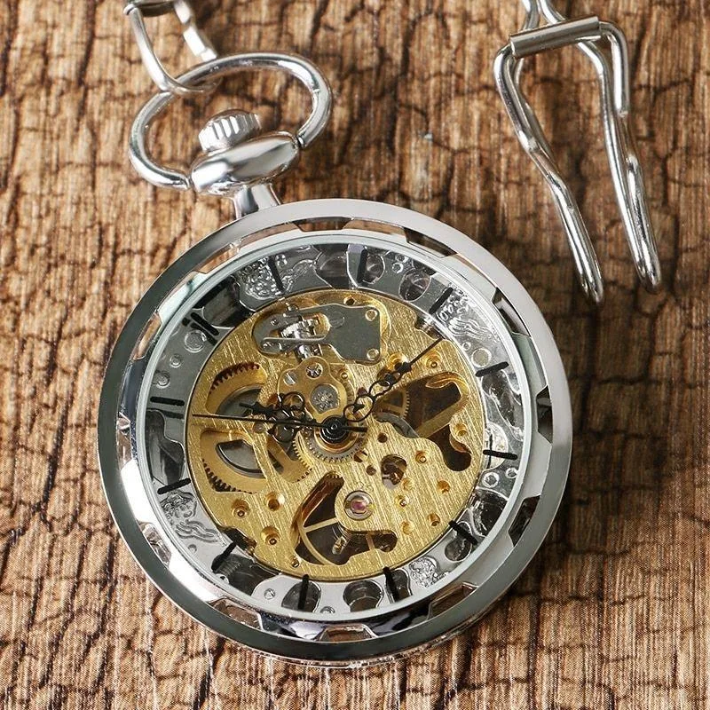 Vue 4 — Montre à Gousset avec Mécanisme Apparent