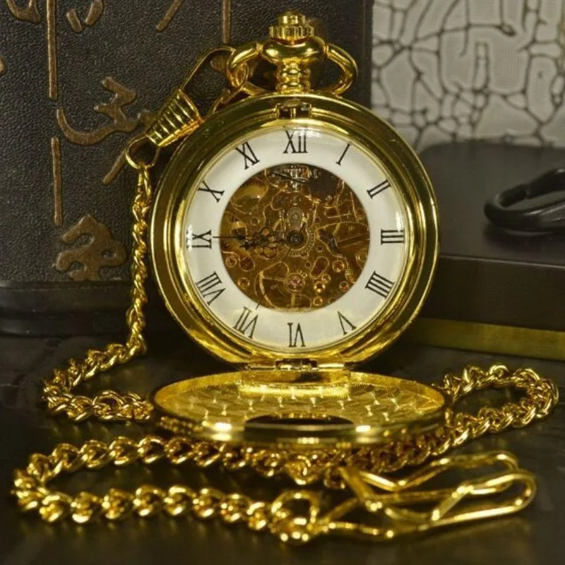 Vue 2 — Montre à Gousset Steampunk Double Face
