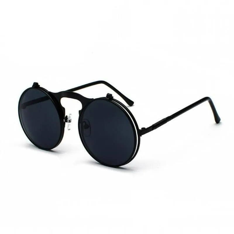 Vue 4 — Lunettes de Soleil Vintage Flip Up