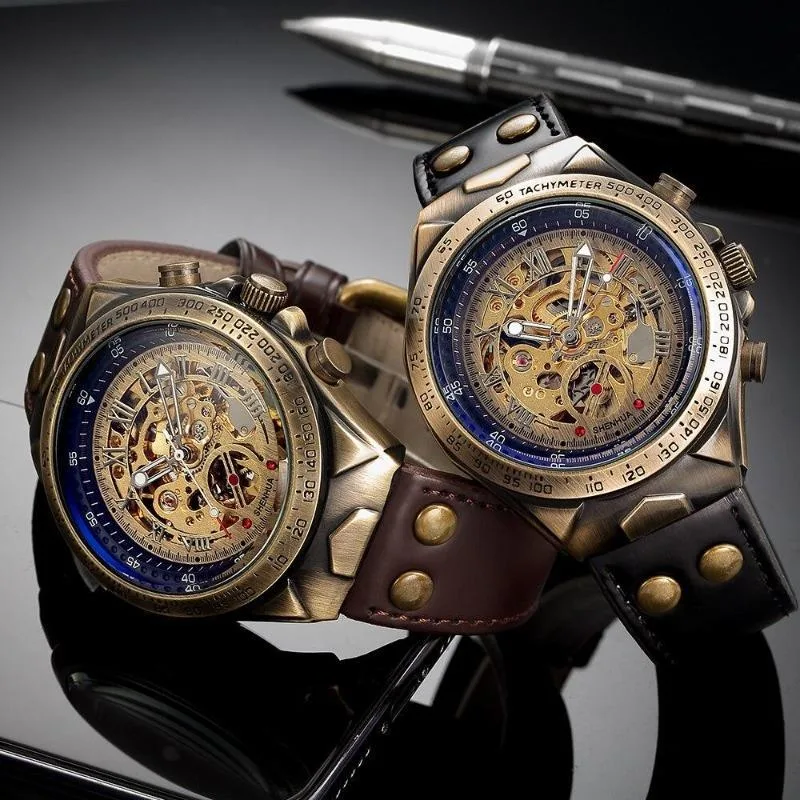 Vue 2 — Montre Steampunk Squelette