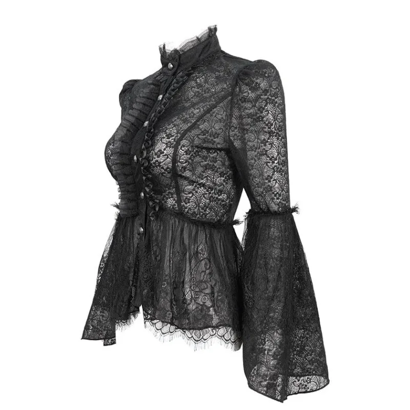 Vue 6 — Chemise à Jabot Gothique Femme