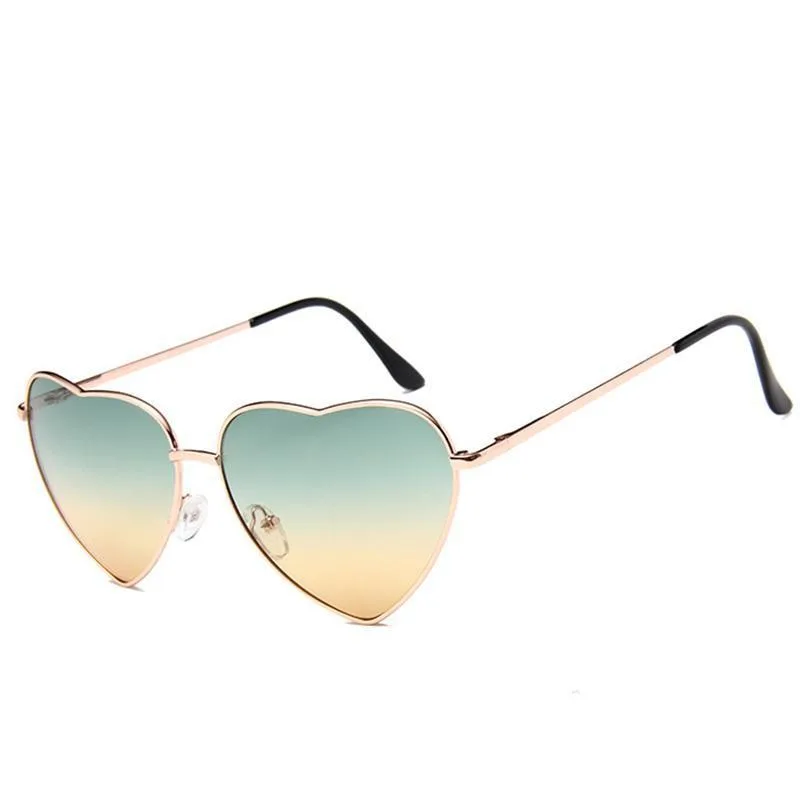 Lunettes de Soleil Cœur Vert Lunettes de Soleil Cœur Vert