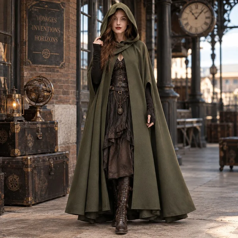 Vue 7 — Manteau Cape Vintage