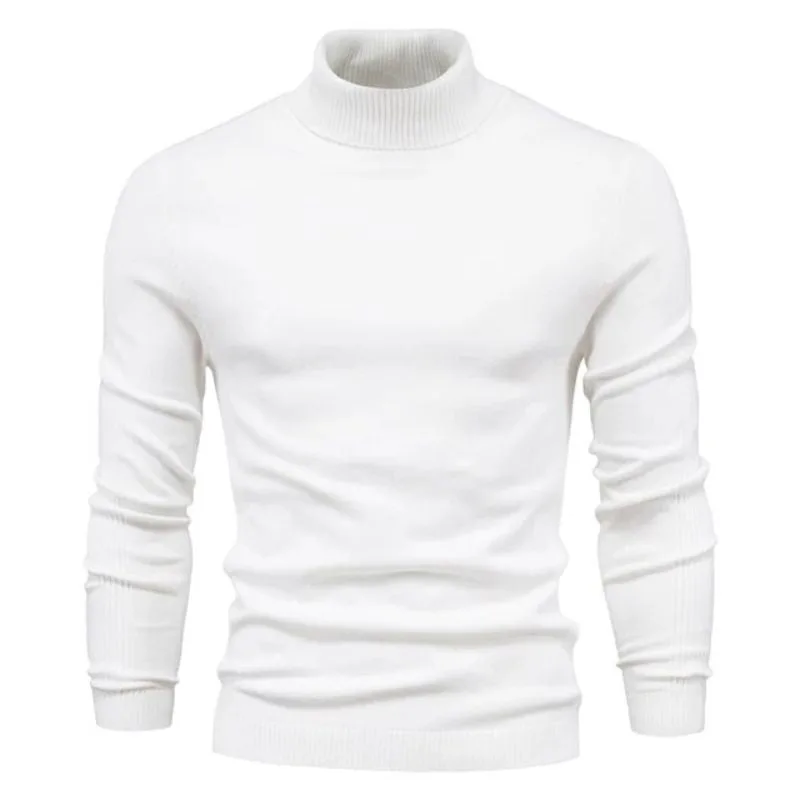 Vue 13 — Pull Col Roulé Homme Slim